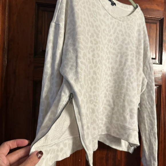 Rails Cream Leopard Print Sweater - Picture 3 of 5